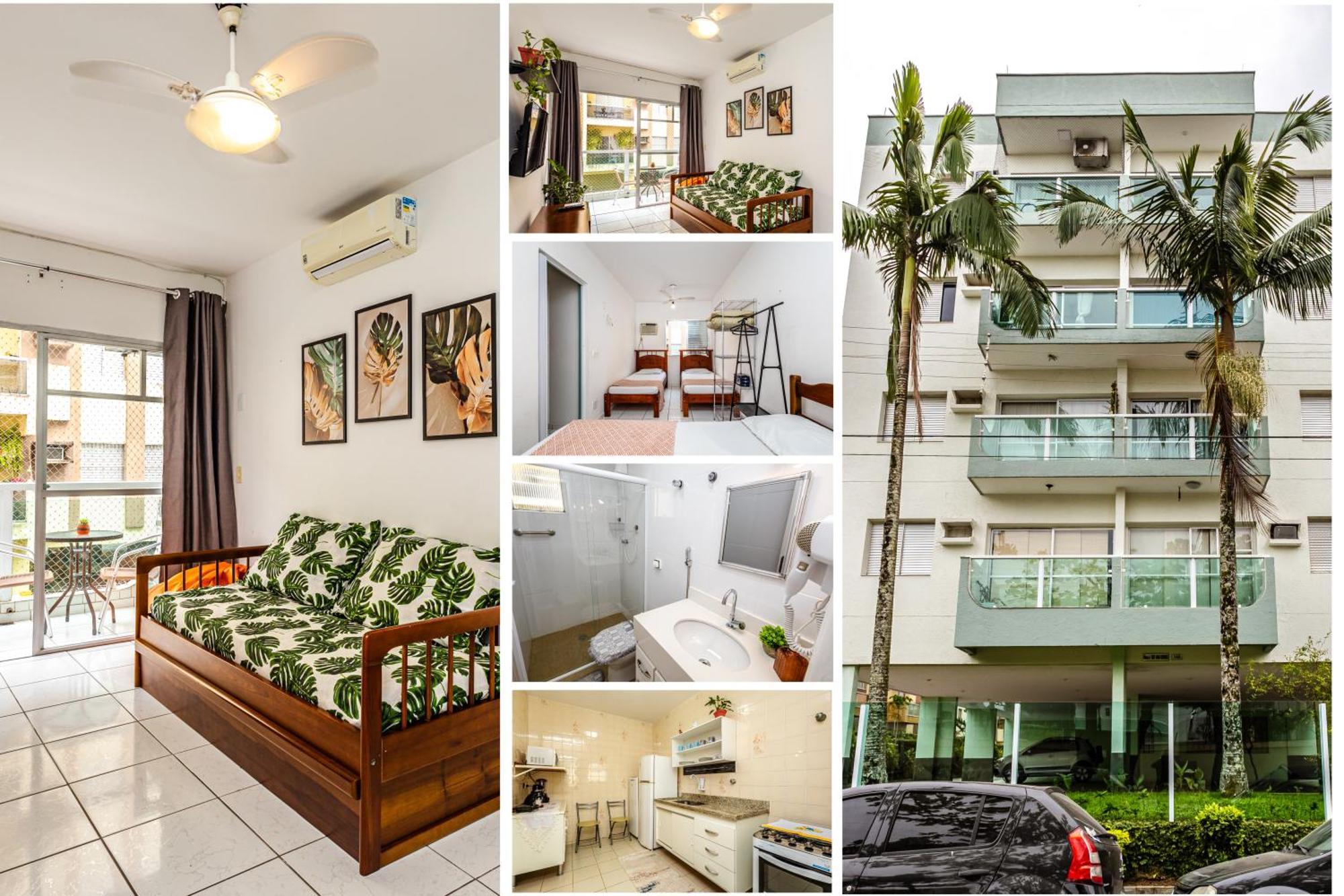 Apto Na Enseada Excelente Localizacao, 500M Da Praia, Garagem, Ar Condicionado Portaria 24 Horas Guarujá Zewnętrze zdjęcie